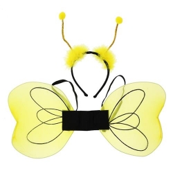 Strój dla dzieci Pszczółka (skrzydełka, opaska)